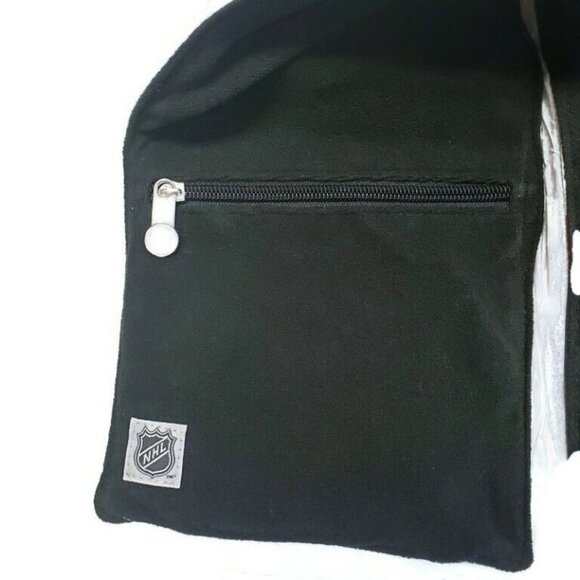 NHL Atlanta Thrashers Jersey Fleece Lined Scarf Hidden Zip Pocket Game Day White - Picture 2 of 2